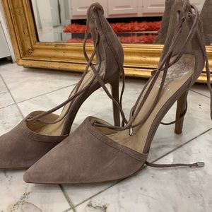 Tan Vince Camuto Strap Heels